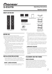 Pioneer S-ES3TB Manual De Instrucciones