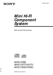 Sony MHC-VX55J Manual De Instrucciones