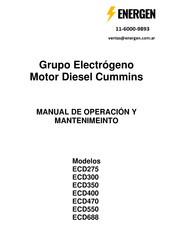 ENERGEN ECD688 Manual De Operación Y Mantenimeinto