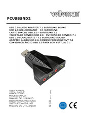 Velleman PCUSBSND2 Manual Del Usuario