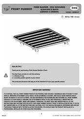 Front Runner KRFM010T Manual De Instrucciones