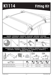 Yakima K1114 Instrucciones De Montaje