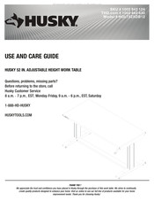 Husky HOLT52XDB12 Guía De Uso Y Cuidado