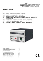 Velleman FPS1320SM Manual Del Usuario