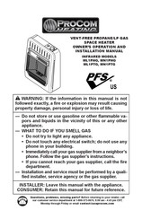 Procom Heating ML1PTG Manual De Funcionamiento E Instalacion Del Propietario