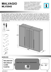 Forte MALVAGIO MLVS84S Instrucciones De Montaje