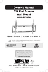 Tripp-Lite DWT3270X Manual Del Propietário