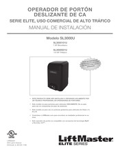 LiftMaster ELITE SL3000501U Manual De Instalación