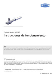 schmalz SBP 10 Instrucciones De Funcionamiento