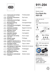 CRUZ Evo Rack Alu A20-126 Instrucciones De Montaje