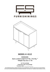 FURNISHININGS 4112 Instrucciones De Montaje