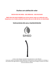 SINED SOLE XXL Instrucciones De Uso Y Mantenimiento