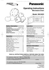 Panasonic NN-S423 Manual De Instrucciones