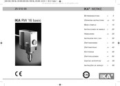 IKA 25 510 00 Instrucciones De Manejo
