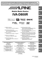 Alpine IVA-D800R Manual De Operación