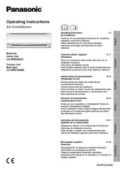 Panasonic CS-MRE5SKE Manual De Instrucciones