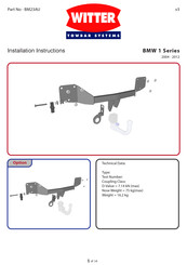 Witter Towbar Systems BM23AU Guía De Mantenimiento Y Cuidado