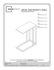 Mainstays MS18-D1-1007-24 Instrucciones De Montaje