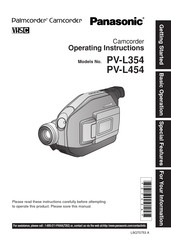 Panasonic PV-L454 Instrucciones De Operación