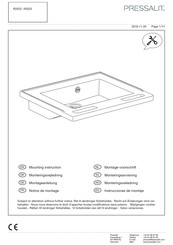 Pressalit R2022 Instrucciones De Montaje