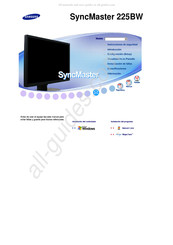 Samsung SyncMaster 225BW Manual De Instrucciones