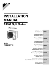 Daikin RXG50K2V1B Manual De Instalación