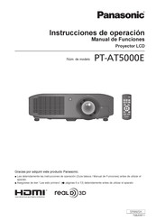 Panasonic PT-AT5000E Instrucciones De Operación