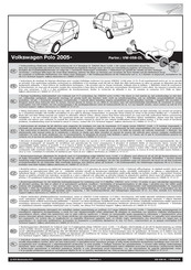 ECS Electronics VW-058-DL Instrucciones De Montaje