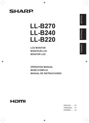 Sharp LL-B220 Manual De Instrucciones