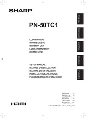 Sharp PN-50TC1 Manual De Instalación