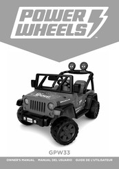 Power Wheels GPW33 Manual Del Usuario