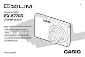 Casio EXILIM EX-S770D Guia Del Usuario