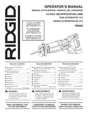 RIDGID R8646 Manual Del Operador