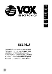 VOX electronics KS1461F Manual De Usuario