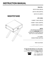 Dorel DA7319-7BLS Manual De Instrucciones