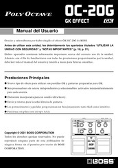 Boss Poly Octave OC-20G Manual Del Usuario