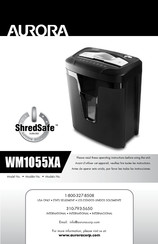 Aurora ShredSafe WM1055XA Manual Del Usuario