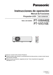 Panasonic PT-VW440E Instrucciones De Operación