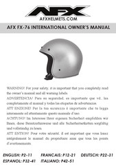 AFX FX-76 Manual Del Propietário