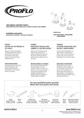 Proflo Bartlett Serie Instrucciones De Instalación