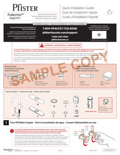 Pfister Fullerton F529-7FT Guía De Instalación Rápida