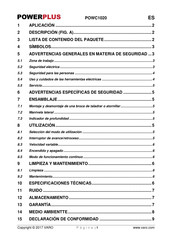 Powerplus POWC1020 Manual Del Usuario