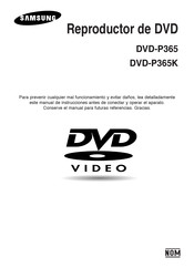 Samsung DVD-P365 Manual De Instrucciones