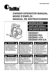 RedMax EBZ8001RH Manual De Instrucciones