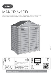 Keter MANOR 6x4DD Manual Del Usuario