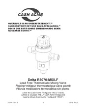 Delta R3070-MIXLF Instrucciones De Instalación