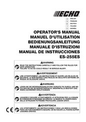 Echo ES-255ES Manual De Instrucciones