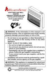 HearthSense BF30T-BB Manual De Funcionamiento