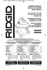 RIDGID HD09000 Manual Del Usuario