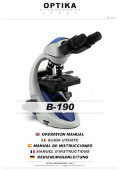 Optika Italy B-190 Serie Manual De Instrucciones